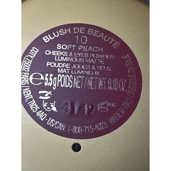 Gucci Limited Edition Cheeks & Eyes Powder - 10 SOFT PEACH - NEW IN BOX 0.19 oz - Picture 3 of 3